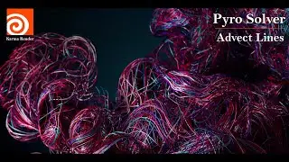 Houdini Pyro lines Advections Rnd (Project Files Included)
