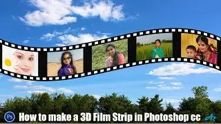 How to create a Filmstrip in Photoshop|How to make a 3D film strip in Photoshop|Film strip|