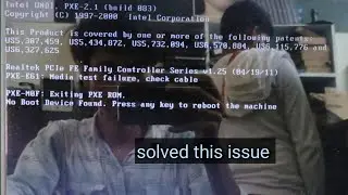 How to fix " No boot device found.press any key to reboot the machine."| Dell Laptop issue