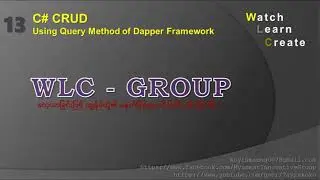 C# CRUD - using Query Method with Dynamic Parameter of Dapper Framework Library