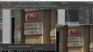 Maya Camera projection test - wip (Krizovnicka)