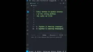 istitle Method in Python 