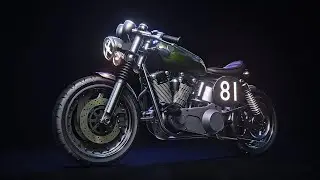 Custom motorcycle / Kitbashing blender EEVEE [2019]