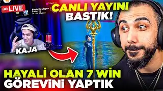 TİKTOKTA CANLI YAYININI BASIP 7 WİN GÖREVİNE TEK ATTIK!! 😱 (BÜYÜK SÜRPRİZ) | PUBG MOBILE