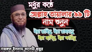 আল্লাহ তায়ালার ৯৯ টি নাম।Mufti Nazrul Islam kasemi.নজরুল ইসলাম কাসেমী হুজুর