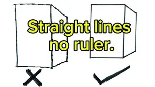 Straight lines without using a ruler.