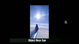 Flat Plane Earth - Exhibit of Bright Sun on Passenger Airline Flight with Lens Flare (Mirrored)