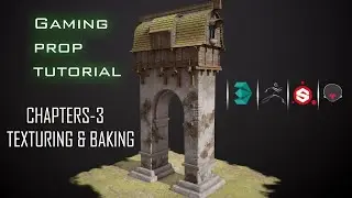 Stylized Game Asset Tutorial | Chapter- 3  Texturing in Substance Painter Substance Painter tutorial