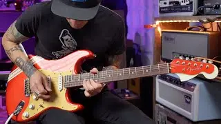 Fender Custom Shop Modern Vintage Player 2-Step Strat HSS Red Guitar Demo ft RJ Ronquillo