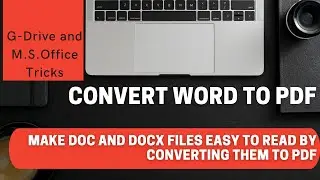 Convert WORD to PDF Make DOC and DOCX files easy to read by converting them to PDF