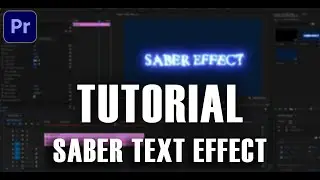 Tutorial efek petir atau efek saber pada text ( Saber Effect ) - Adobe Premiere Pro