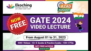 FREE GATE Video Lecture | AZAD AUGUST | ANKUR SIR | 