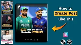 How to Create News Posts for social Media Like StartUp Pakistan in PicsArt || Create Viral Posts