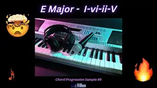 E Major I-vi-ii-V | Music Theory 140 BPM | Common Chord Progressions Chill Piano & Violin Melody