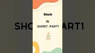 Stack in Short Part 1| Java Collections| #shortsyoutube #shortvideo #tech #technical