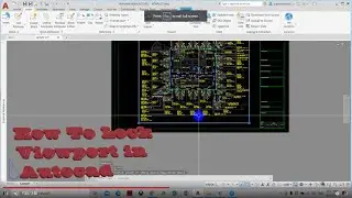 How To Lock Viewport in Autocad
