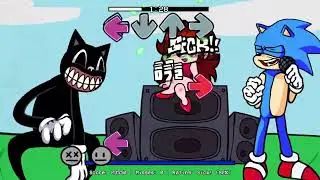 Gift But Cartoon cat and Sonic sing it - Friday Night Funkin