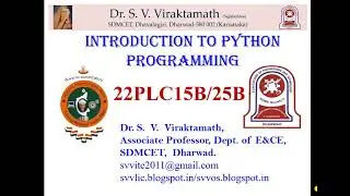 Introduction to Python Programming (VTU)