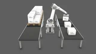 Python Robotics - 4 - Simulate a Depalletizing Operation