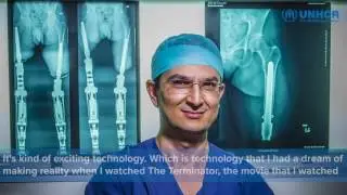 "My name is Munjed." Dr Munjed Al Muderis addresses UNHCR's World Refugee Day 2016 Event 1/3