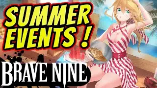FREE Summons! + Summer Events ! :Brave Nine - Tactical RPG
