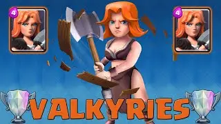 4 VALKYRIES + FURY = UNSTOPPABLE! - CLASH ROYALE 2V2 - C.R.E.V.