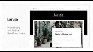 Larysa - Portfolio & Fashion WordPress Theme | Themeforest Templates