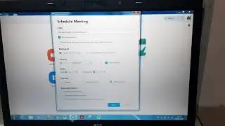 How to schedule a meeting in zoom app on laptop