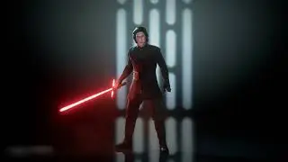 Kylo Ren screams COWARDS really loud