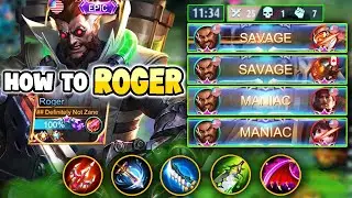 Double Savage Double Maniac in under 12 Minutes!! | ROGER | Mobile Legends | MobaZane