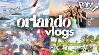 ORLANDO VLOGS PART 1 | massive house, travel with us, pool & fun!