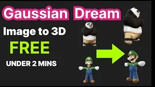 Freaky FREE Image to 3D under 2 minutes - Gaussian Dream