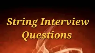 String Interview Questions ‎@javasip  