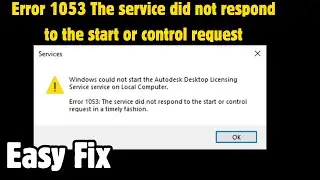 Error 1053 The service did not respond to the start or control request in a timely fashion - Easy