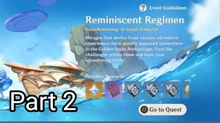 Reminiscent Regimen event gameplay part 2 - Genshin Impact