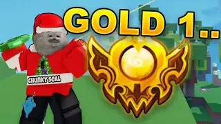 I Can't Escape GOLD ONE in Ranked... (Roblox Bedwars)