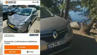 Обзор Renault Symbol Авто на прокат в Турции . Купить Renault Clio в Германии. Авто под ключ.