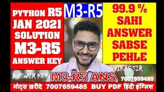 M3 R5 ANSWER KEY JAN 2021 99% CORRECT ANSWER PYTHON LANGUAGE