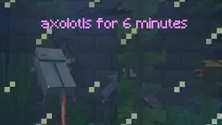 6 minutes of minecraft axolotls.
