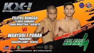 FILIPUS RANGGA VS WAHYUDI T POHAN K1 RULES 63,5 KG KX 1 SERIES #4