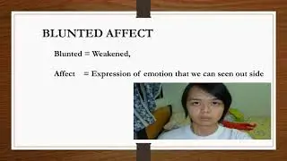 BLUNTED AFFECT
