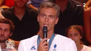 Kauli Vaast sur le plateau de Quels Jeux