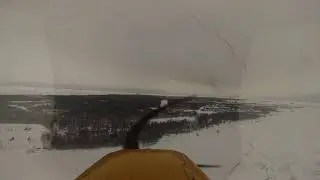 Посадка на аэродроме ULLY в Кронштадте зимой