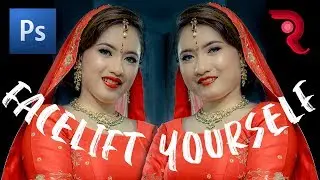 How to CHANGE your face, eyes, nose, mouth | How make your body slimmer with Photoshop?