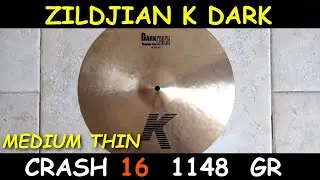 Zildjian K Dark medium thin crash 16 test 1148 gr #200