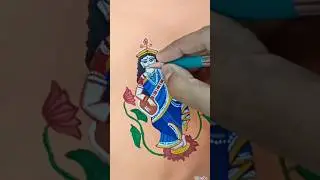 Saraswati Devi painting🙏🏻💛🤍|Saraswati mata #viral #shorts #trending #Saraswati #valentinesday
