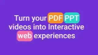 Turn your PDF, PPT, videos into interactive web content with RELAYTO