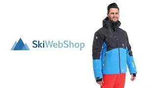 CMP, Ski jacket zip hood, ski jacket, men, river blue