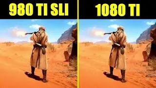Battlefield 1 GTX 1080 TI Vs GTX 980 TI SLI 8700K 5GHz Frame Rate Comparison
