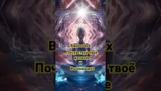 Мини медитация за 52 секунд. Почувствуй желанное , вдоооооох - выыыыыдох . И снова .